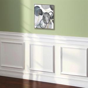 3 Set Peel and Stick Wall Molding Kit, Premade Self Adhesive Wainscoting Panels, Ready to Assemble Accent Molding Trim for Interior Wall Moulding Decor (24x24in), 24 inches x 24 inches x 0.5 inches