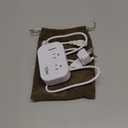 FOVAL Power Step Down 220V to 110V Travel Voltage Converter International Power Adapter for Hair Straightener/Curling Iron with 4Port USB Charging US/UK/AU/EU Universal Plug Adapter (White)