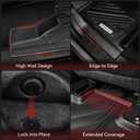 YITAMOTOR Floor Mats Fit for 2018-2025 Ford Expedition/Expedition Max (Only for 8 Passenger) with 2nd Row Bench Seat, All-Weather Custom Front 1st & 2nd 3rd Black Floor Liner Set