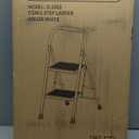 HBTower 2 Step Ladder,2 Step Stool for Adults Folding Step Stool with Cushioned Handle with Wide Anti-Slip Pedal Ergonomic Design