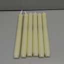 Homemory 6 Pack Flameless Taper Candles, No Remote, Realistic Flickering Battery Operated Candlesticks, Ivory LED Plastic Candle Safe for Weddings, Table Decor, Christmas, and Halloween