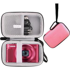 waiyu Hard EVA Travel Case for Canon PowerShot G7X/SX730HS/ SX620HS/SX720HS/SX740HS (Storage case, Pink)