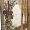 GraduationMall 16x20 Shadow Box Frame Solid Wood Glass Door Display Case with Linen Back and 6 Stick Pins,1.5 inches Interior Depth,Ideal for Memorabilia Pictures Flowers Medals Tickets