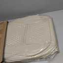 Light Beige Thick Nappa Leather Automotive Front Car Seat Covers Set of 2