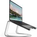 Curve SE Ergonomic Aluminum Laptop and MacBook Stand with Anti-Slip Silicone to Prevent Scratching | Compatible with 11" to 17 laptops Including: Dell, Acer, ASUS, HP, Microsoft Surface, Lenovo, Samsung, Apple MacBooks and more