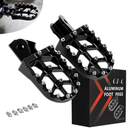 JFG RACING Dirt Bike Foot Pegs,7075 Aluminum CNC Pedals Rests for Surron Light Bee X and S/E Ride Pro S SS SR/CRF150F CRF230F 03-19/CRF250F 19-24/XR150L 15-24/KDX200 83-94-Black