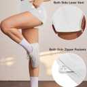 PINSPARK High Rise Athletic Shorts for Women Quick Dry Gym Running Shorts Breathable Outdoor Workout Shorts with Mesh Liner White M (White, L)