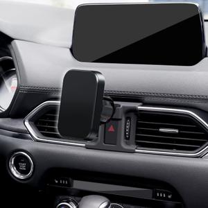 Car Phone Holder, Air Vent Phone Holder, Car Mount for Mazda CX5 2017-2024, Magnetic Navigation Stand Fit for iPhone 17 16 15 14 13 12 Pro Max Plus Mini, All Phones (Not for Magsafe)