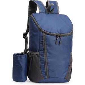 DOVO Hiking Backpack, Waterproof and Wear-resistant Lightweight Backpack Packable,Outdoor Travel Camping Daypack Foldable-BLUE