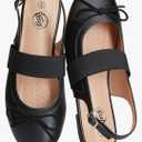 Trary Mary Jane Ballet Flats, Black Flats for Women, Ankle Strap Dressy Comfortable Flats, Size 11
