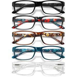 Gaoye Professional Reading Glasses for All Day - Computer Readers with Blue Light Protection - Value Pack. +2,5.