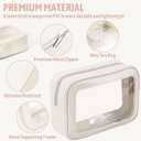 YOPCDJ 1PCS Diaper Bag Organizer Pouch Set, TSA Approved Toiletry Bag，Clear Waterproof TPU Makeup Bag Set Travel Organizer Bags for Women and Kids Christmas Gift