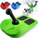 Snow Sleds for Kids and Adult, Kids Sledding Snowboard with Handle, Lightweight Compact Scooter Snowboard, Cold Resistant Handle Sled Downhill Slide Snow Skateboard for Outdoor Winter Fun