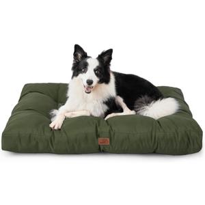 Bedsure Dog Beds Large Sized Dogs - Washable Pet Bed Mattress with Oxford Fabric, Pet Pillow Cushion for Crate, Grey Dog Mat Outdoor, 36x27x4, Lentil Sprout