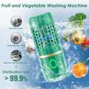 Cudinham Fruit and Vegetable Purifier Cleaner Washing Machine Capsule Shape Disinfection OH-ion Purification Technology for Cleaning Veggie Grains Rice Meat Seafood, Green