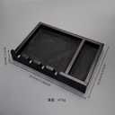 Barber Clipper Tray, Clipper Organizer Razor Case with 4 Notches, Anti-slip Hair Trimmer Holder Tray, Barber Tool Box