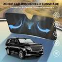 Windshield Sun Shade for Cadillac Escalade 2021-2024, 5-Layer Bubble Foldable Thicken Front Window Sunshade Sun Visor Protection Accessories - Blocks Heat & UV Rays Keep Car Cooler