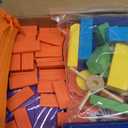 WOOD CITY 1000 Piece Dominoes Set for Kids with Extra 20 Blocks, Colorful Dominos Tiles for Building, Stacking, Racing, Tumbling, Wood Domino with Storage Bag and Box, Educational Toy