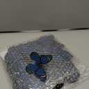 Chuangdi 48 Pcs Blue Monarch Butterfly Decorations 3 Size Fake Butterflies Realistic Butterfly Craft Artificial Mariposas Wall Decor for Craft Wedding Home Birthday Party (3.2inch,4inch,4.7inch)