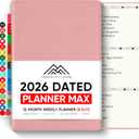 Dated, 2026 Planner, 8.5" x 11" - The #1 Productivity Planner to Achieve Your 2026 Goals - Planner 2026-2027 by PRODUCTIVITY STORE (A4, PINK)