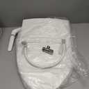 Kohler PureWash M250 Manual Elongated Bidet Toilet Seat, White, Quiet-Close Lid Prevents Slamming, Cool Water, Easy Installation with Quick-Release Hinges, Adjustable Spray Position & Pressure