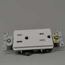 Leviton 15 Amp, 125 Volt, Decora Plus Duplex Receptacle, Straight Blade, Tamper Resistant, Commercial Grade, Self Grounding, TDR15-W, White