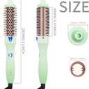 K&K Brush 30, 1.18 Inch Hot Styling Brush, Ionic Curling Iron with Tourmaline Ceramic Barrel, Professional Hair Curler up to 356F, Dual Voltage Hair Waving Style Tool for Traveling