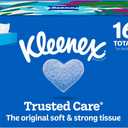 1600pcs Kleenex Trusted Care Facial Tissues, 8 Flat Boxes, 200 Tissues per Box, 2-Ply (White)