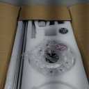 LITBM 32" Ceiling Fans with Light and Remote, Energy Saving Super Quiet 6-Speed Ceiling Fan with 3CCT Dimmable Light for Indoor and Outdoor, Reversible, White and Wood