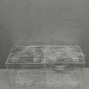 Kathfly 2 Pcs Acrylic Dispenser for Hairnet, Emesis Bags, Wall Mount Clear Acrylic Holder for Beard Nets, Safety Glasses (6.9 x 6.7 x 5 Inches)