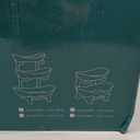 3 Tier Ceramic Fruit Bowl for Kitchen Counter - Decorative Tiered Fruit Basket Holder Stand Organizer for Kitchen Countertop (White)