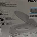 KOHLER 25876-0 Hyten 3" Height, Elevated Soft Close Round Toilet Seat, Contoured Seat with Grip-Tight Bumpers, Quick-Attach Hardware, White