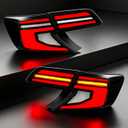 OEM-Style Full LED Tail Lights Compatible with 2012-2014 Toyota Camry XV50 L/LE/XLE & Hybrid LE/XLE, Rear Lamp Assembly with Start-Up Animation, Sequential Turn Signals, Enhanced Visibility
