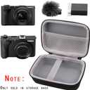 Hard EVA Carrying Storage Case Compatible with Canon PowerShot V1, Hybrid Camera Protective Travel storage box