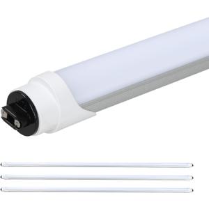 4FT R17D T8 T12 LED Tubes 18W 2250LM 5000K, Equal to 48in F48T12 CW HO Fluorescent Light LED Bulbs Replacement, 0-10V Dimmable, Dual-Ended,Ballast Bypass, UL & DLC Listed(4 pcs)