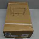 Double Clothing Rack, 55.51 Inch Garment Rack with Wheels and Bottom Shelf, 130LB Capacity Heavy Duty Rolling Clothes Racks for Hanging Clothes, Coats, Shirts, Sweaters, Skirts, White