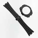 SRDZ Ga2100 Watch Strap Case Mod Kit Parts,Smooth Steel Metal Frosted Surface Bezel Ring Replacement Accessories Mods Compatible With Casioak G shock GA-2100/GA-2110 (Rose Gold)