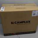 CAMPLUX Portable Propane Heater Outdoor and Indoor, 12000 BTU LP Gas Buddy Heater for Camping with ODS & Tip-over Protection, 1lb Propane Radiant Heating with LED light, Red
