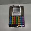 Monthly Pill Organizer 3 Times a Day, FRIWOLE Medicine Box with Portable Weekly Pill Bag, Keychain Pill Case, Pill Cutter and 2 Sticker (Black, 3 Times a Day)