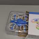 Drones for Kids With Cool Light, Kids Drone with 3D Flip, Altitude-Hold, Self-Rotation, Headless Mode, 3 Speed Modes, One-Click Take-off/Landing, Mini Drone for Christmas, Beginners, Indoor (Blue)