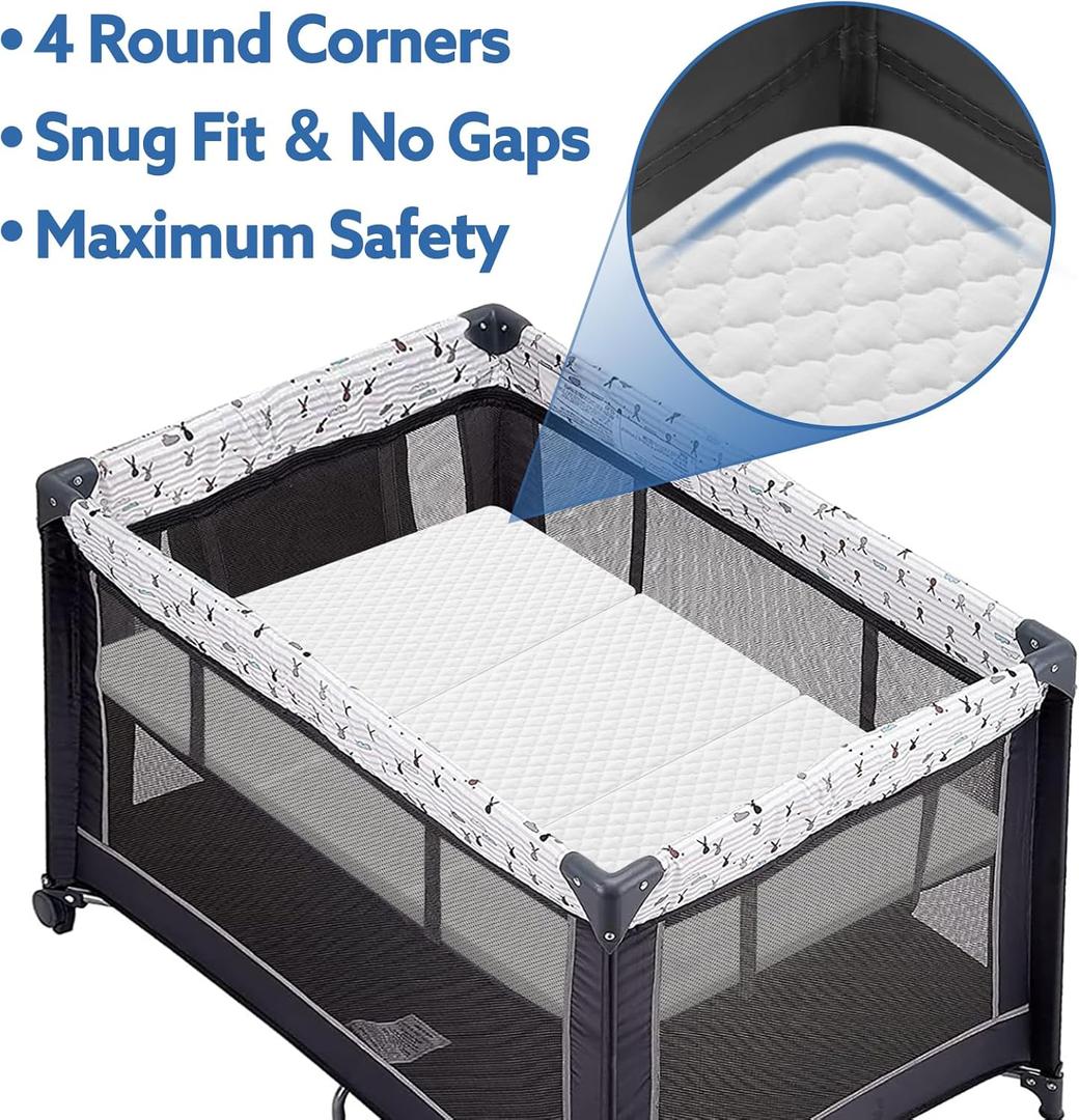 Cerane Trifold Pack and Play Mattress 38x26