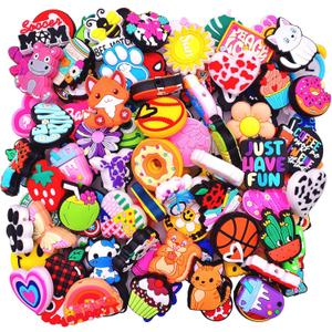 Random Different Focal Bead for Pens Bulk 50PCS Silicone Focals Bead Mixed Cute DIY Craft Loose Bead for Pen/Bracelet/Keychain/Necklace DIY Lover Gifts Party Favors