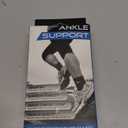 ABIRAM Ankle Brace for Men & Women - Adjustable Compression Sleeve with Wrap for Sprained Ankle, Plantar Fasciitis, Achilles Tendonitis - Breathable Support for Running, Volleyball, Basketball - L