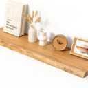40" Live Edge Floating Shelf, Solid Elm Wood Wall Shelf, 40 Inch | 1 Pack
