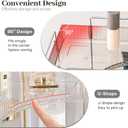 Aveniee Corner Bathroom Counter Organizer, Bathroom Countertop Shelf Makeup Organizer for Vanity Perfume Tray for Corner Storage (3 Tiers, Grey)