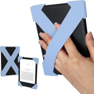 Strapsicle Silicone Hand Straps | Accessory for 6" Kindles & Paperwhite (2012-2019) and 6" Kobo e-Readers | 2-Pack | Bondi Blue
