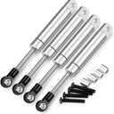 MOHERO 4Pcs 82mm RC Shock Absorber Damper Internal Spring for 1/10 RC Crawlers Axial SCX10 90046 SCX10 III AXI03014 Bronco Upgrades (Silver)