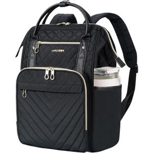 KROSER Laptop Backpack 17" Stylish Backpack Water Repellent College Casual Daypack Travel Business Work Bag for Men/Women-Quilted