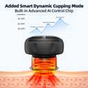 5-in-1 Cupping Kit for Massage Therapy, 12 Levels Smart Dynamic Cupping Set with Red Ligh-t Therapy&Heat Penetrates for Targeted Pain Relief, Knots, Aches, Muscle Soreness - 2Pcs(Black&Black)