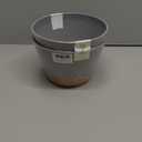 QCQHDU 2 Pack Hanging Planters for Indoor Outdoor Plants, 8 Inch Hanging Baskets Flower Pots with Reservoir Tray & Visible Water-Level (Light Grey)